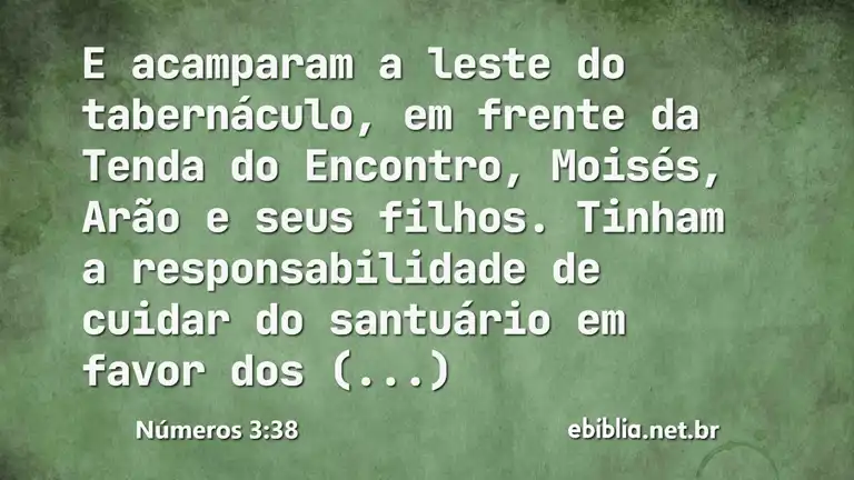 Números 3:38