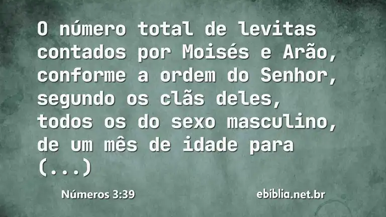 Números 3:39