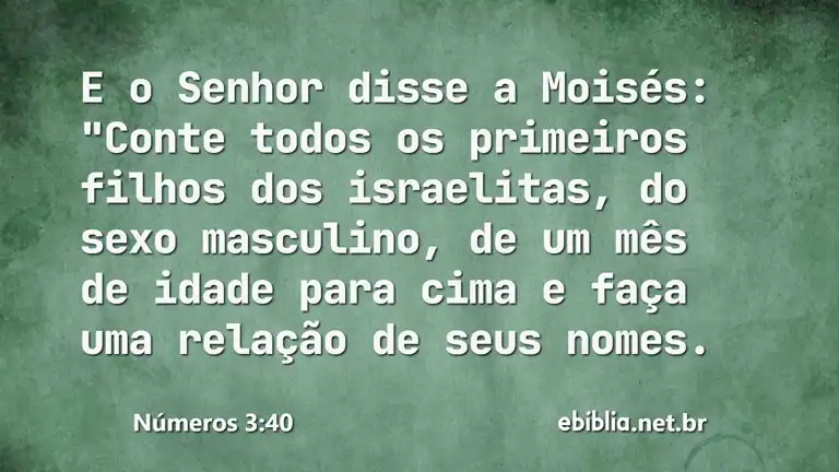 Números 3:40