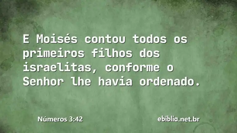 Números 3:42