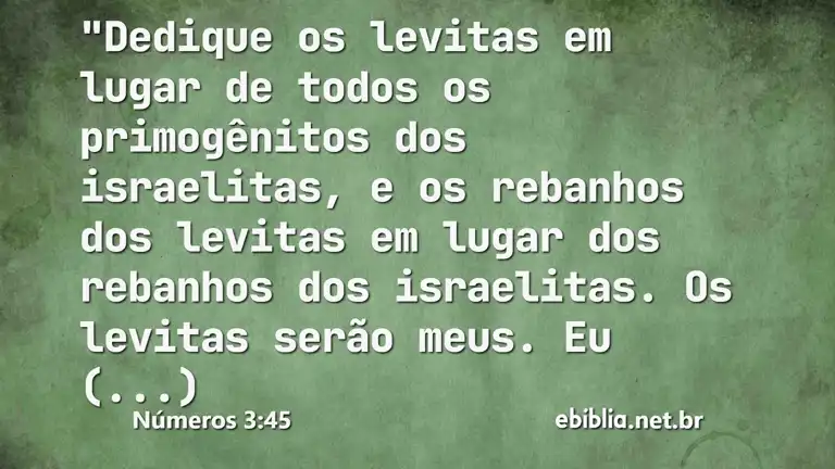 Números 3:45