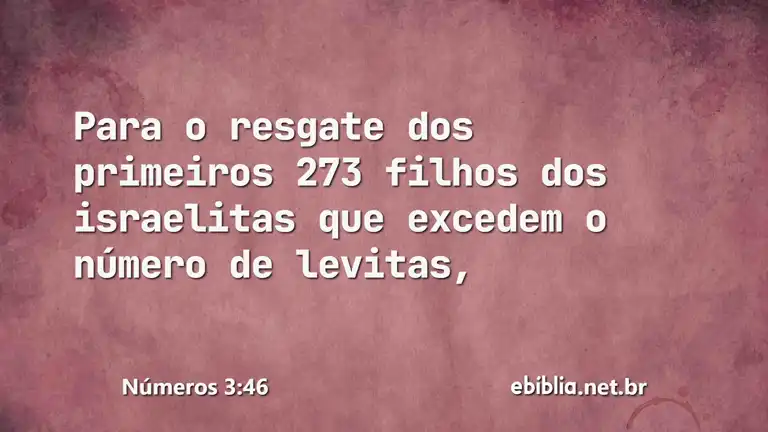 Números 3:46