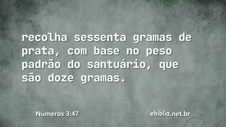 Números 3:47