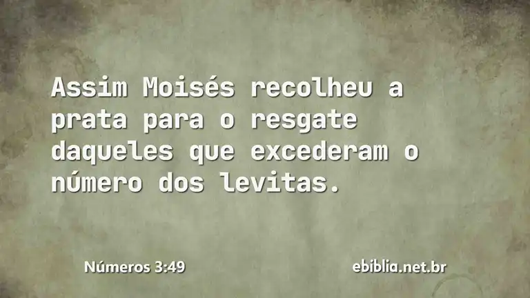 Números 3:49