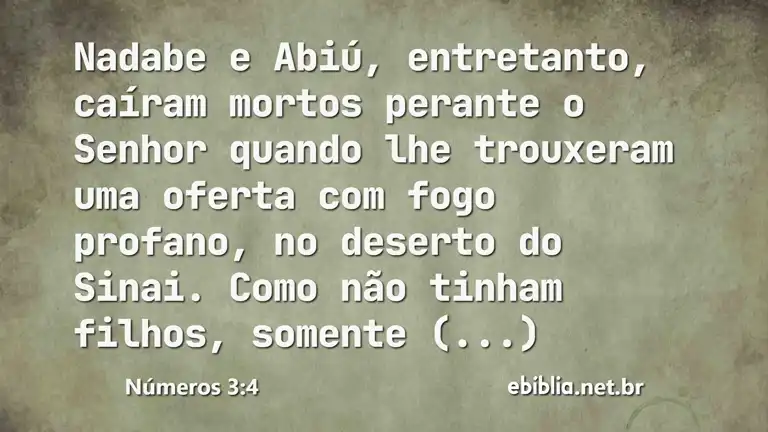 Números 3:4