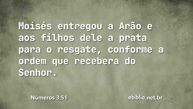 Números 3:51