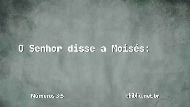 Números 3:5