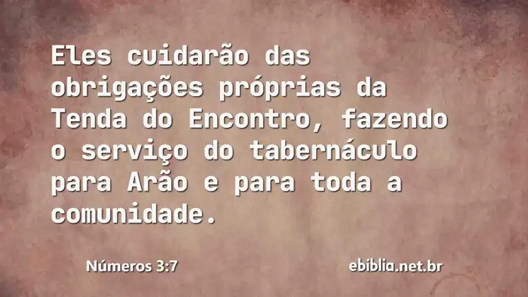 Números 3:7