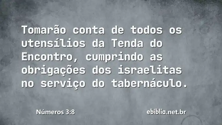 Números 3:8