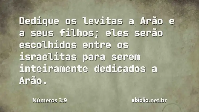 Números 3:9