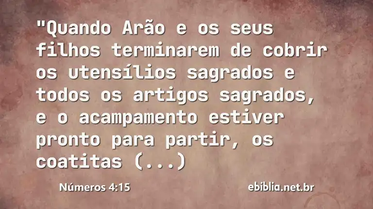 Números 4:15