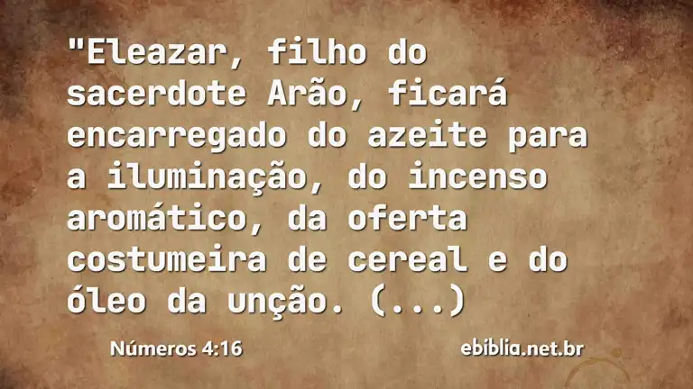 Números 4:16