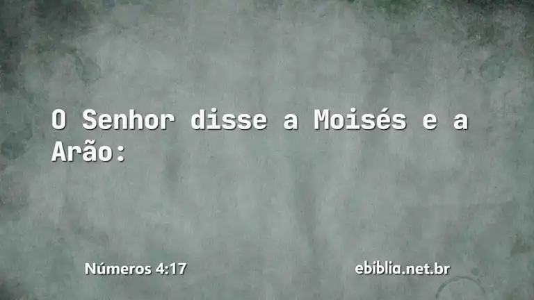 Números 4:17