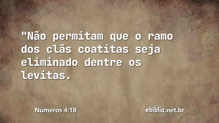 Números 4:18