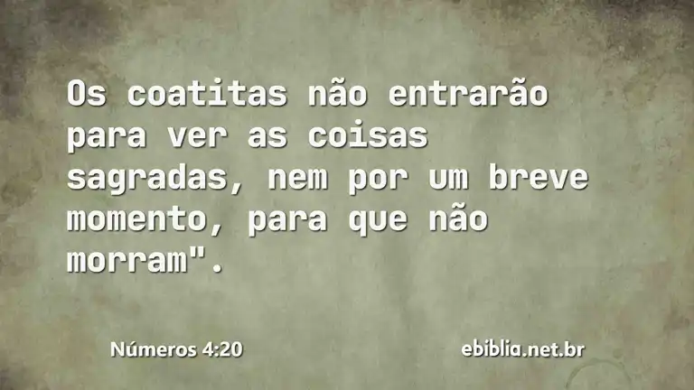 Números 4:20