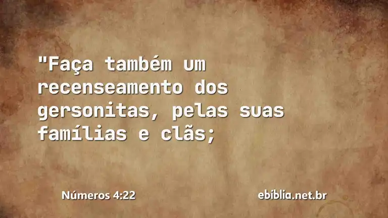 Números 4:22