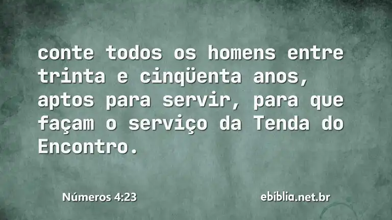 Números 4:23