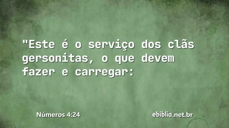 Números 4:24