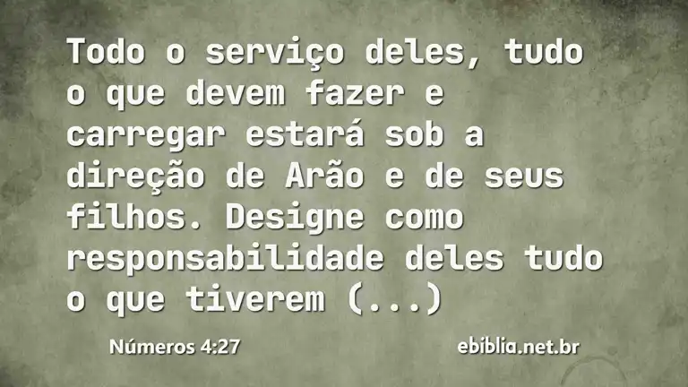 Números 4:27