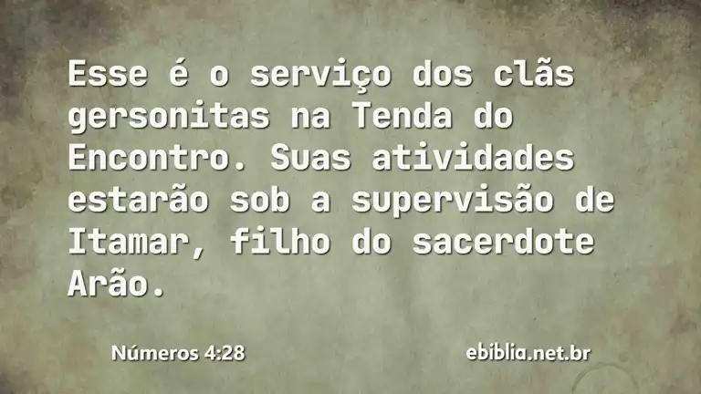 Números 4:28