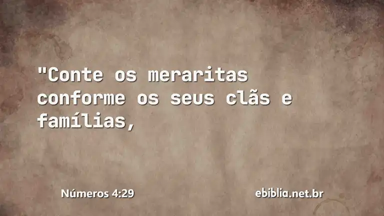 Números 4:29