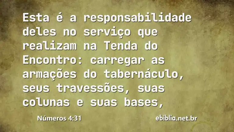 Números 4:31