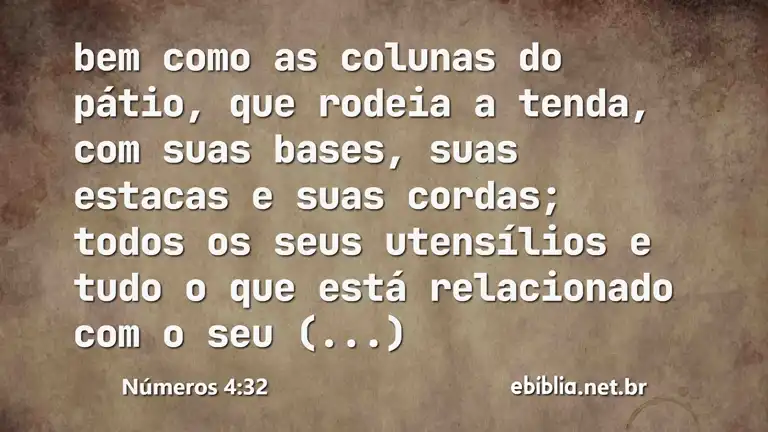 Números 4:32