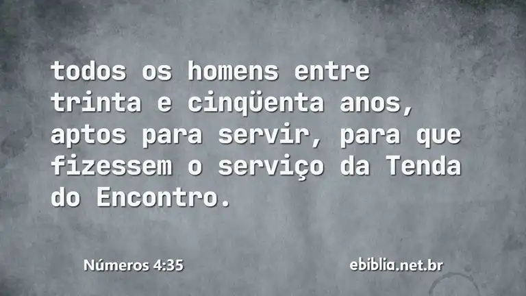 Números 4:35