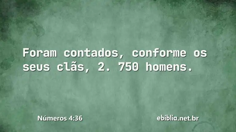 Números 4:36