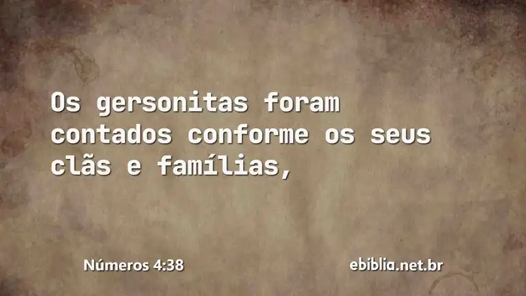 Números 4:38