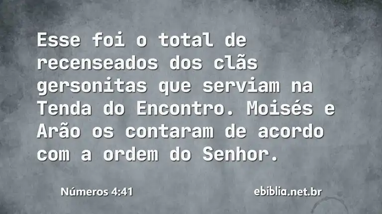 Números 4:41