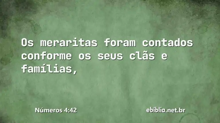 Números 4:42