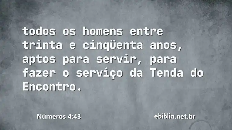 Números 4:43