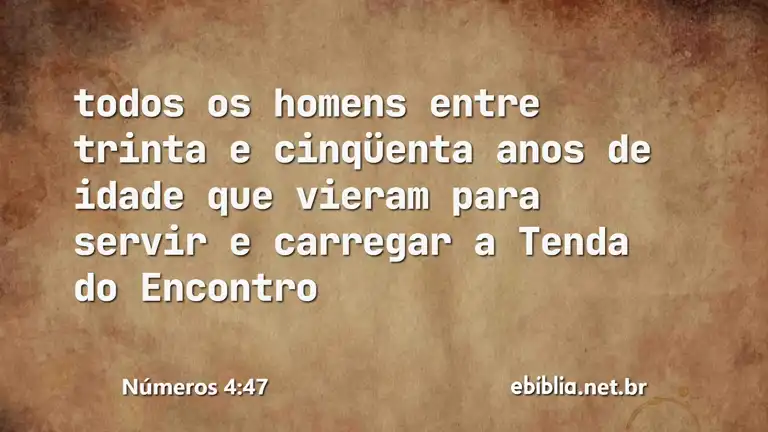 Números 4:47