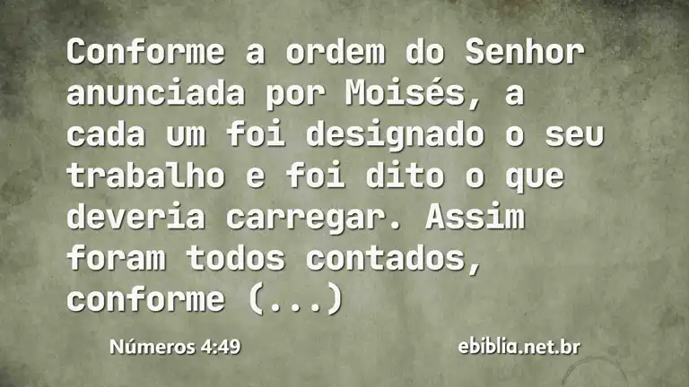 Números 4:49