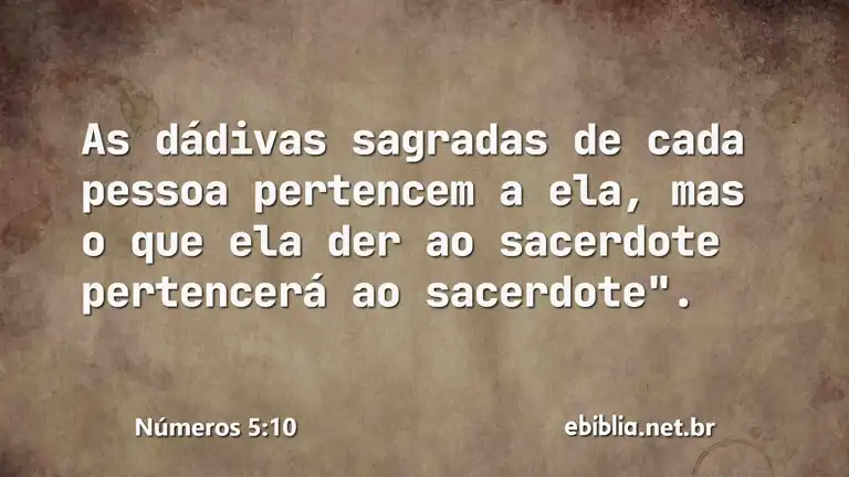 Números 5:10