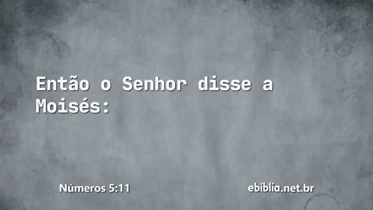 Números 5:11