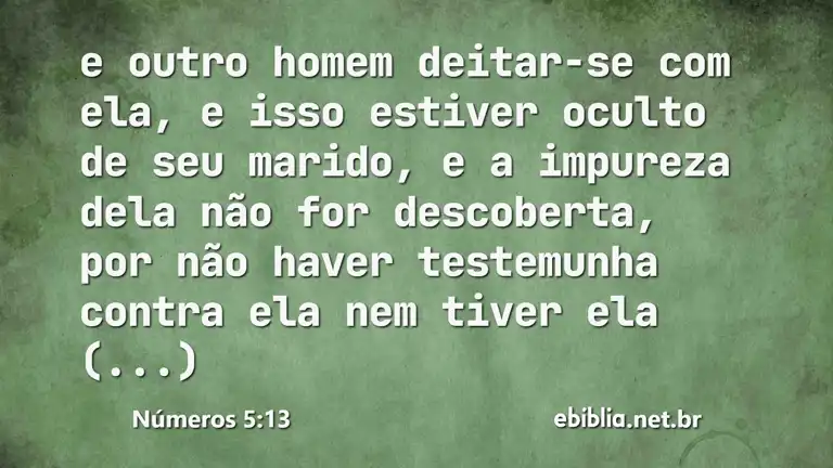 Números 5:13