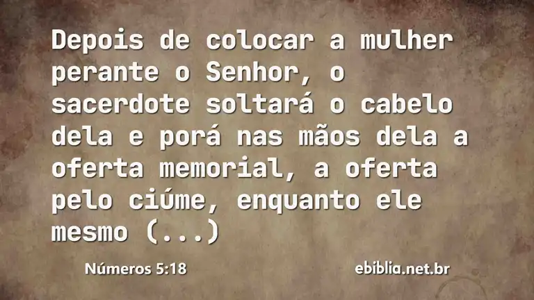 Números 5:18