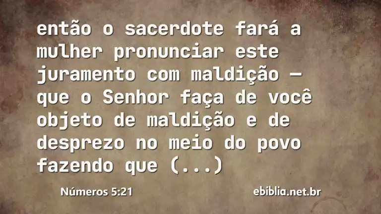 Números 5:21