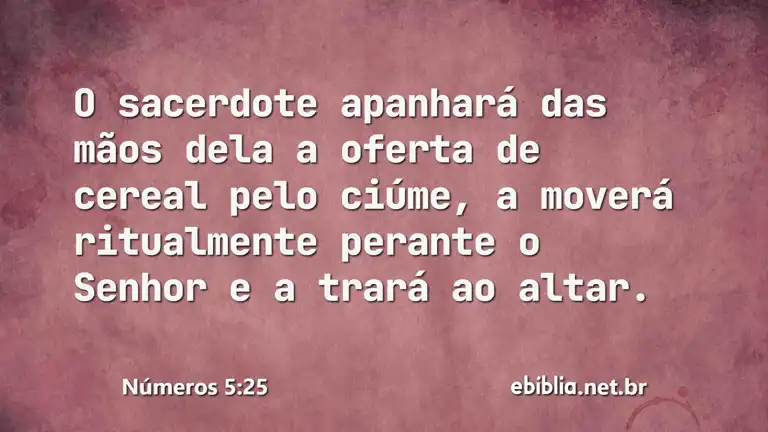 Números 5:25