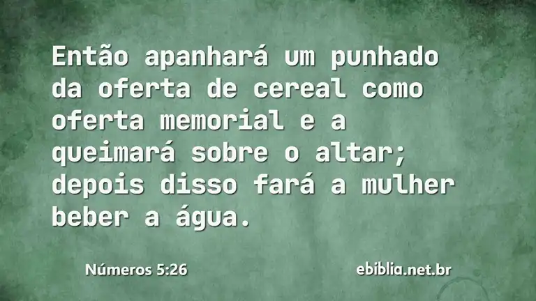 Números 5:26