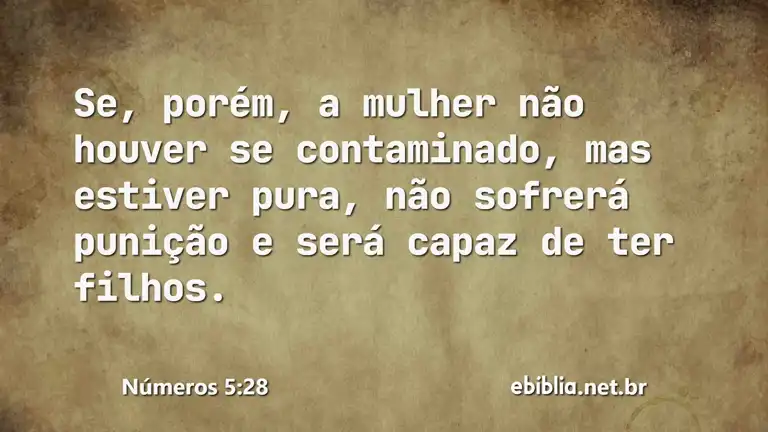 Números 5:28