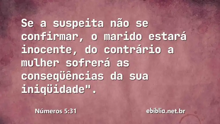 Números 5:31