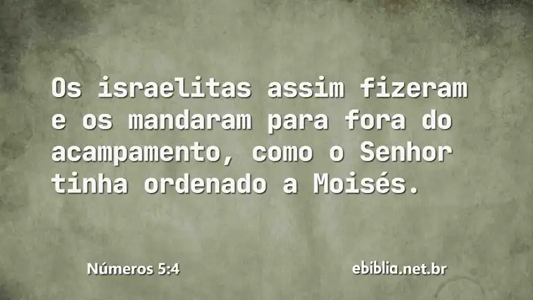 Números 5:4