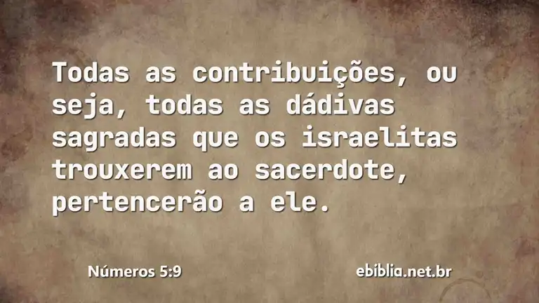 Números 5:9