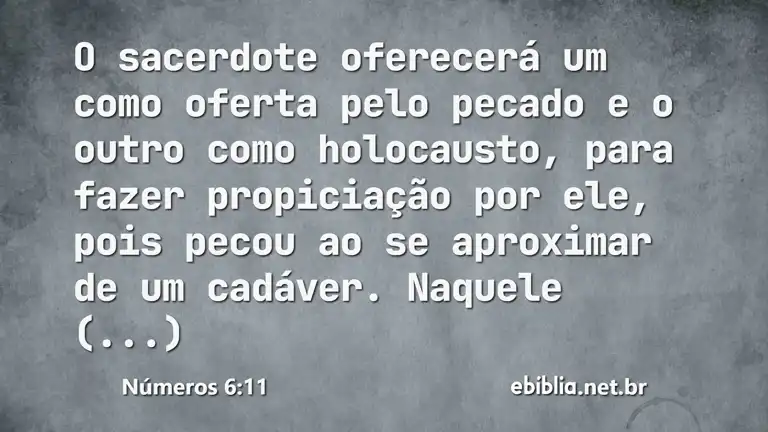 Números 6:11