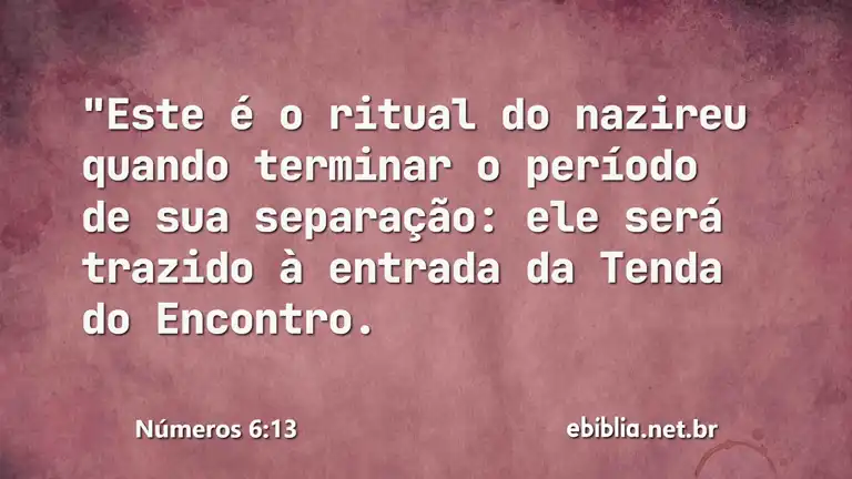 Números 6:13