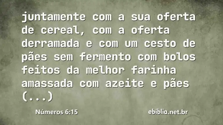 Números 6:15