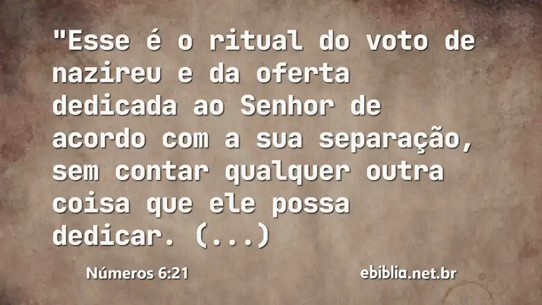 Números 6:21